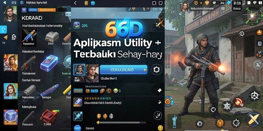 Screenshot utama 66D menunjukkan antarmuka sederhana dan fungsional.