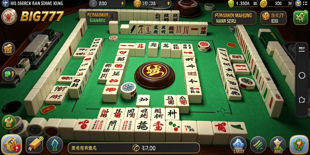 Screenshot game BIG777 menampilkan momen seru bermain Mahjong.
