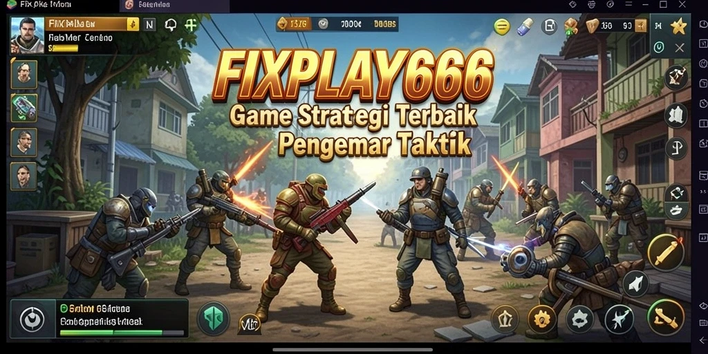 Tangkapan layar utama gameplay FIXPLAY666 menunjukkan aksi strategi seru dan mendebarkan.