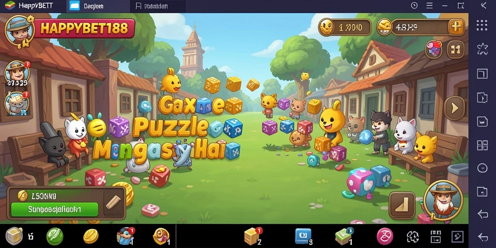 Tampilan gameplay Puzzle yang menarik di HAPPYBET188.