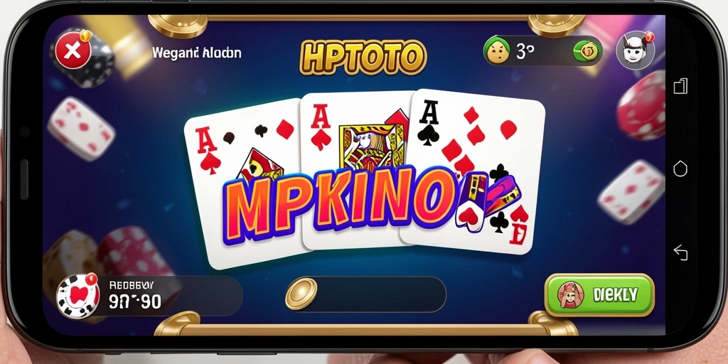 Tampilan gameplay seru dalam HPTOTO yang menampilkan kartu domino.