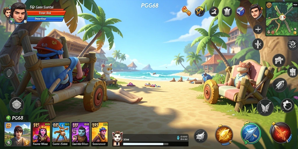 Screenshot PGG68 menampilkan gameplay seru dan menarik bagi para pemain Casual.