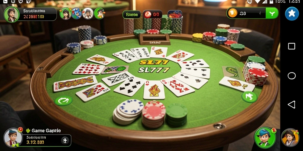 Tangkapan layar gameplay Gaple yang seru dan menarik.