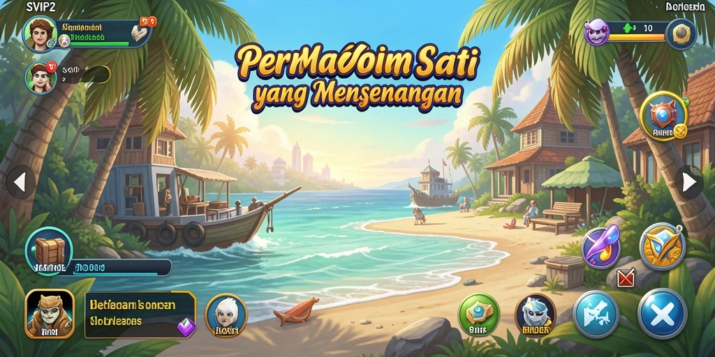 Screenshot SVIP2 menampilkan gameplay yang ceria dan penuh tantangan.